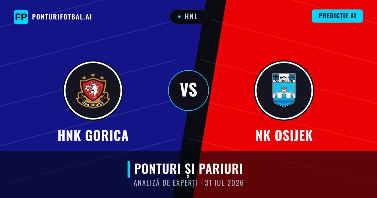 HNK Gorica vs NK Osijek — pronostic și avancronică meci