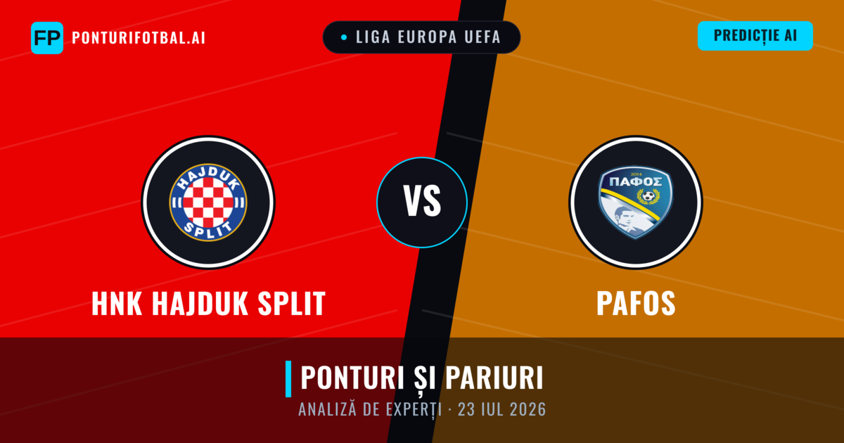 HNK Hajduk Split vs Pafos — pronostic și avancronică meci