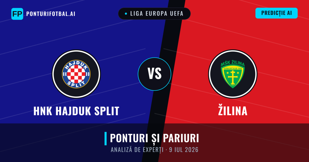 HNK Hajduk Split vs Žilina — pronostic și avancronică meci