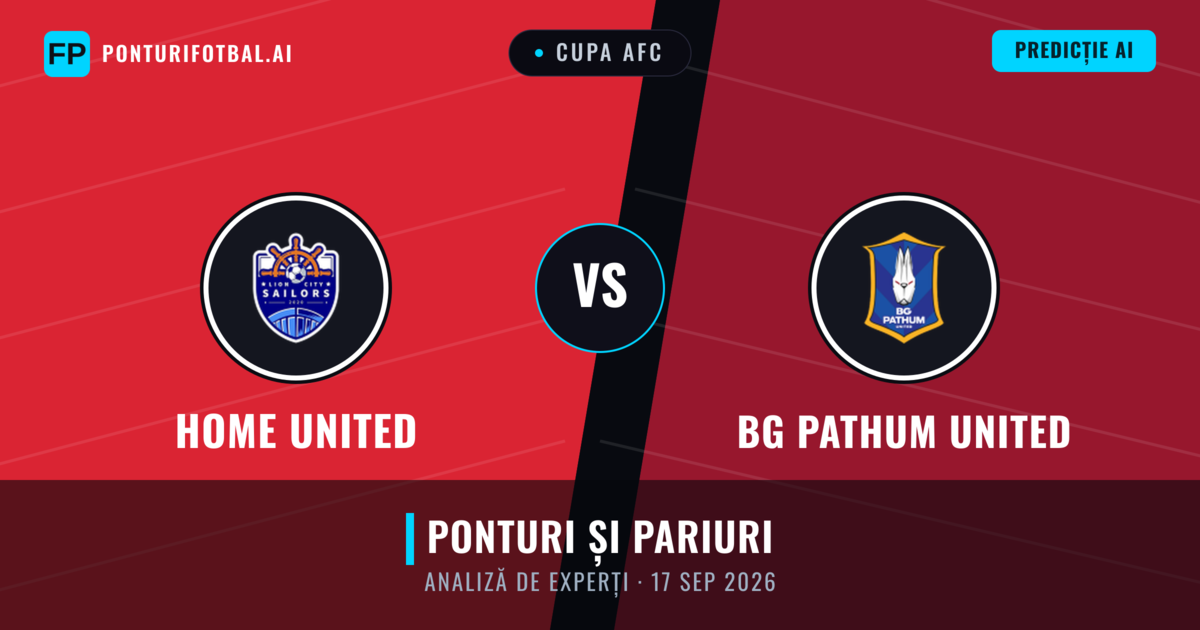Home United vs BG Pathum United — pronostic și avancronică meci