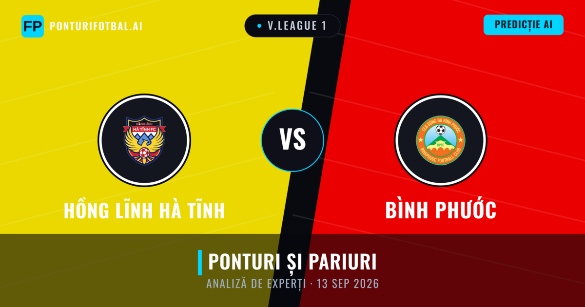 Hồng Lĩnh Hà Tĩnh vs Bình Phước — pronostic și avancronică meci