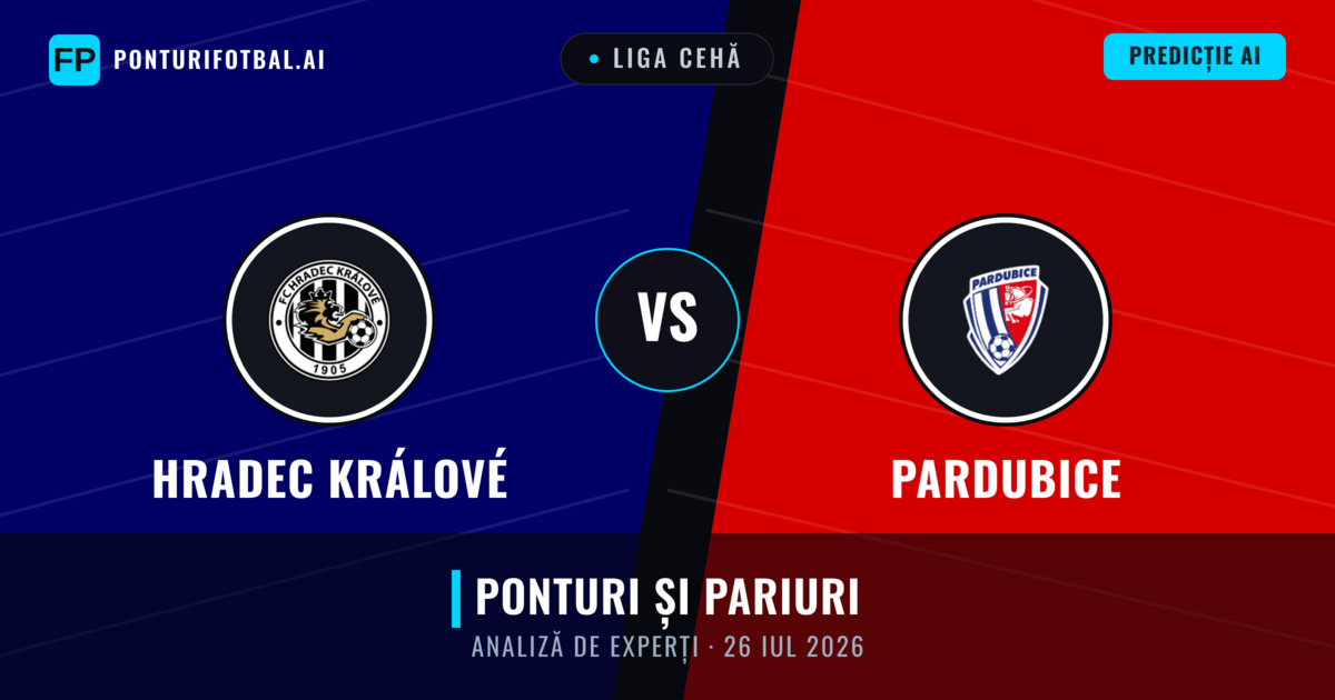 Hradec Králové vs Pardubice — pronostic și avancronică meci
