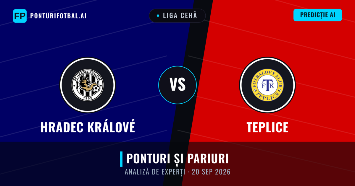 Hradec Králové vs Teplice — pronostic și avancronică meci