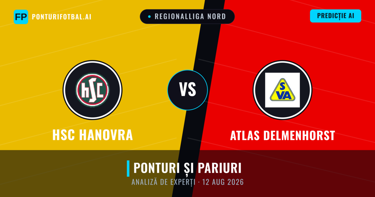 HSC Hanovra vs Atlas Delmenhorst — pronostic și avancronică meci