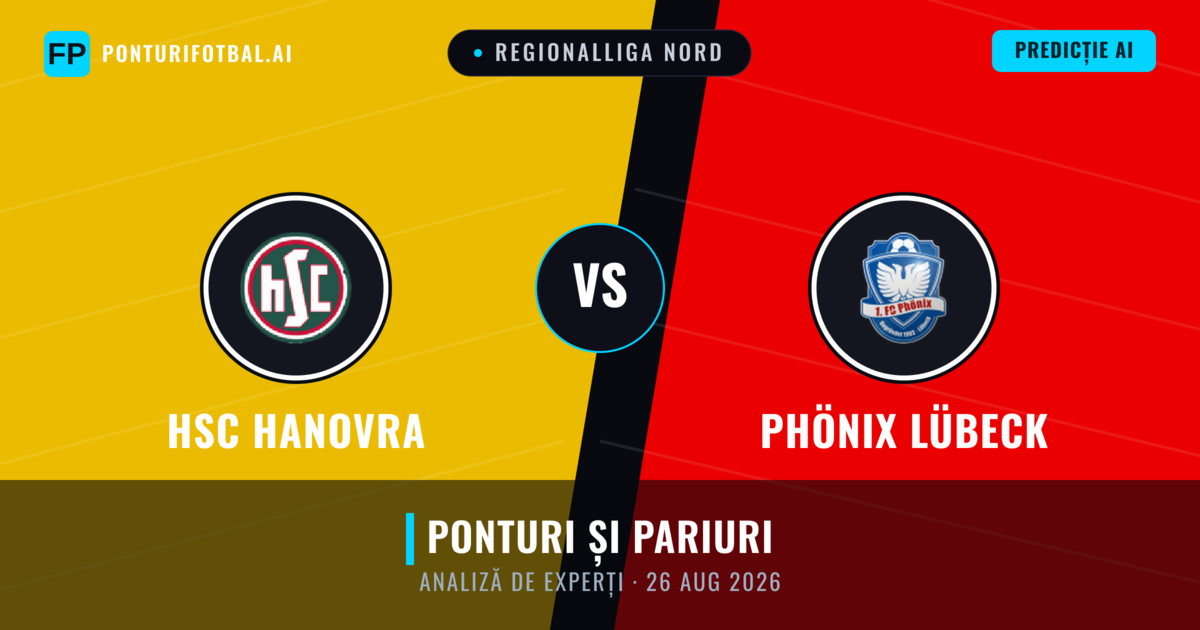 HSC Hanovra vs Phönix Lübeck — pronostic și avancronică meci