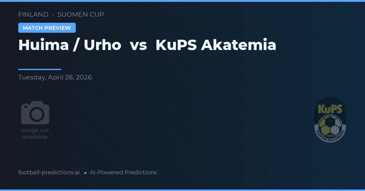 Huima / Urho vs KuPS Academia preview