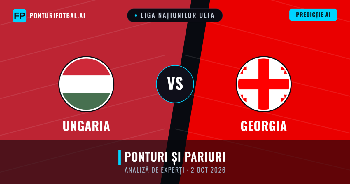 Ungaria vs Georgia — pronostic și avancronică meci