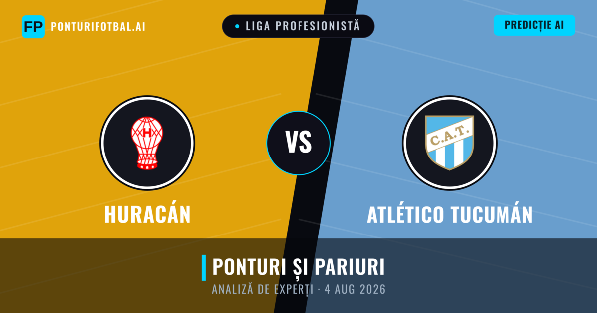 Huracán vs Atlético Tucumán — pronostic și avancronică meci