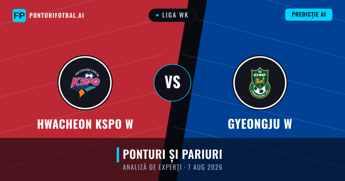 Hwacheon KSPO W vs Gyeongju W — pronostic și avancronică meci
