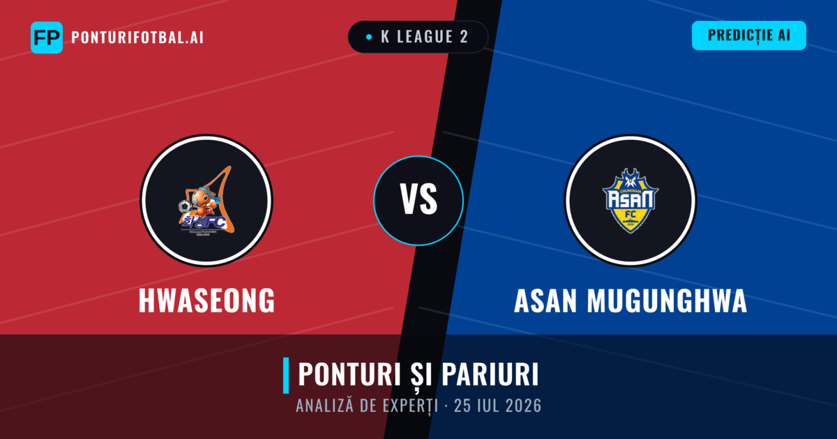 Hwaseong vs Asan Mugunghwa — pronostic și avancronică meci