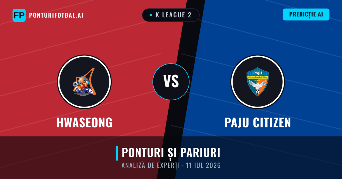 Hwaseong vs Paju Citizen — pronostic și avancronică meci