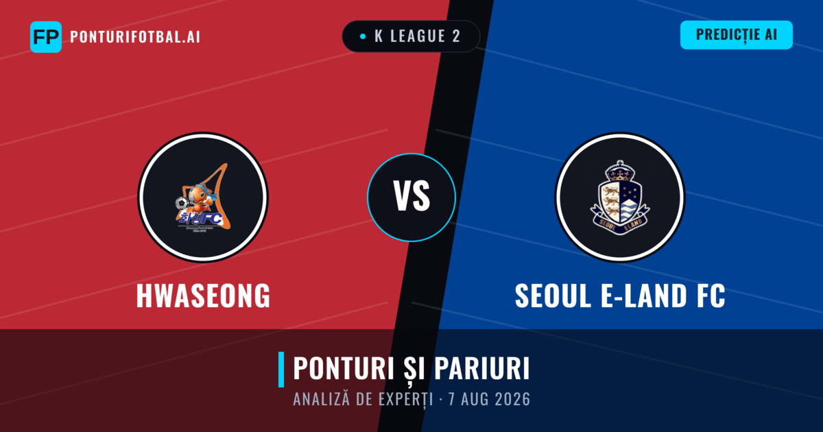 Hwaseong vs Seoul E-Land FC — pronostic și avancronică meci