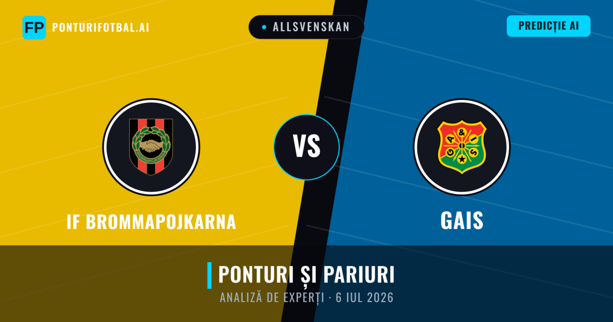 IF Brommapojkarna vs Gais — pronostic și avancronică meci