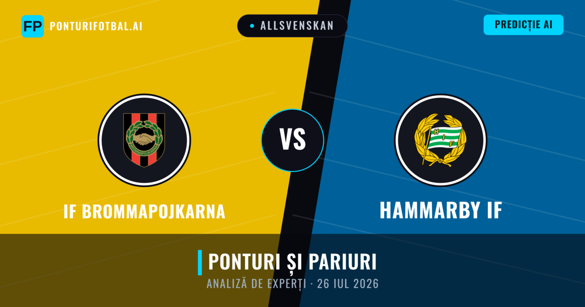 IF Brommapojkarna vs Hammarby IF — pronostic și avancronică meci