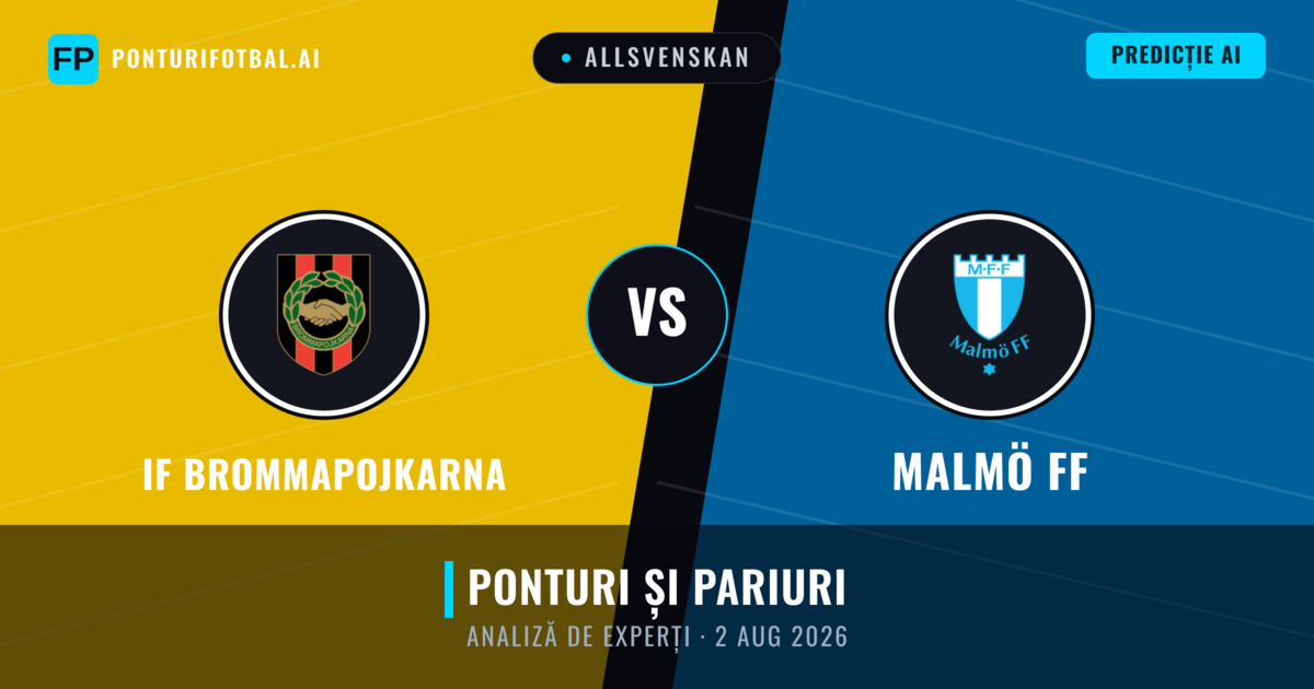IF Brommapojkarna vs Malmö FF — pronostic și avancronică meci