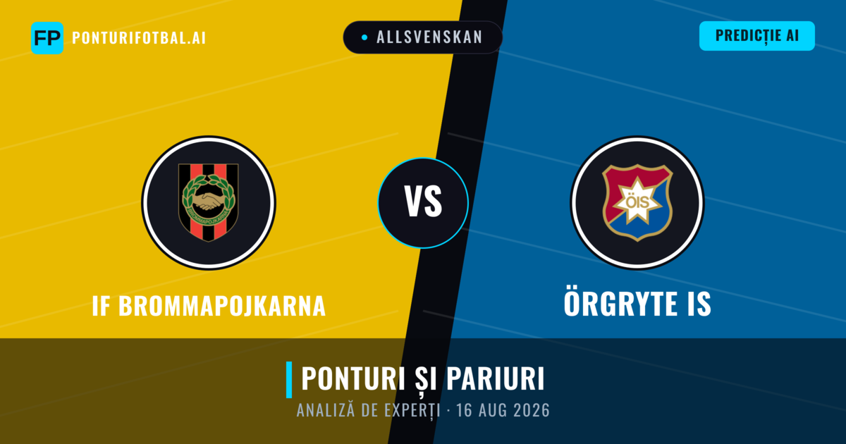 IF Brommapojkarna vs Örgryte IS — pronostic și avancronică meci