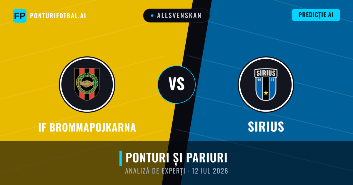 IF Brommapojkarna vs Sirius — pronostic și avancronică meci