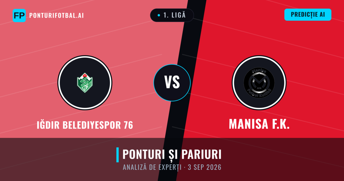 Iğdır Belediyespor 76 vs Manisa F.K. — pronostic și avancronică meci