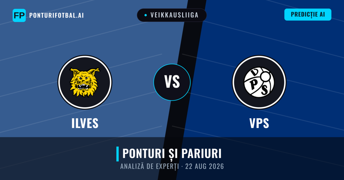 Ilves vs VPS — pronostic și avancronică meci