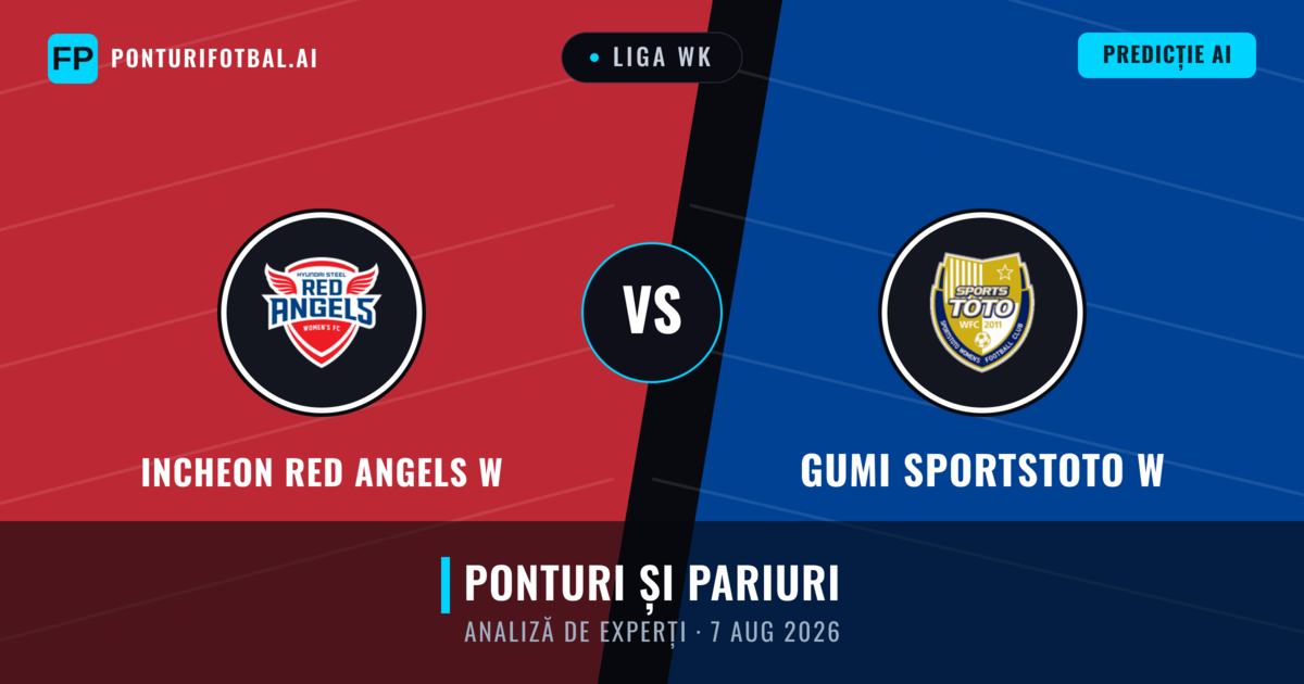 Incheon Red Angels W vs Gumi Sportstoto W — pronostic și avancronică meci