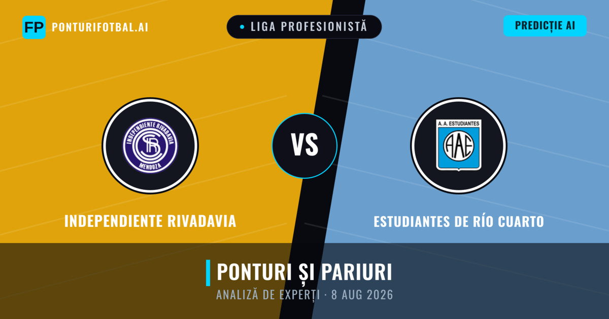 Independiente Rivadavia vs Estudiantes de Río Cuarto — pronostic și avancronică meci