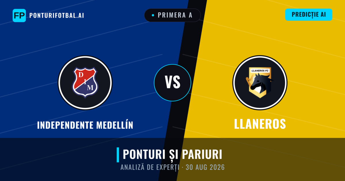 Independente Medellín vs Llaneros — pronostic și avancronică meci