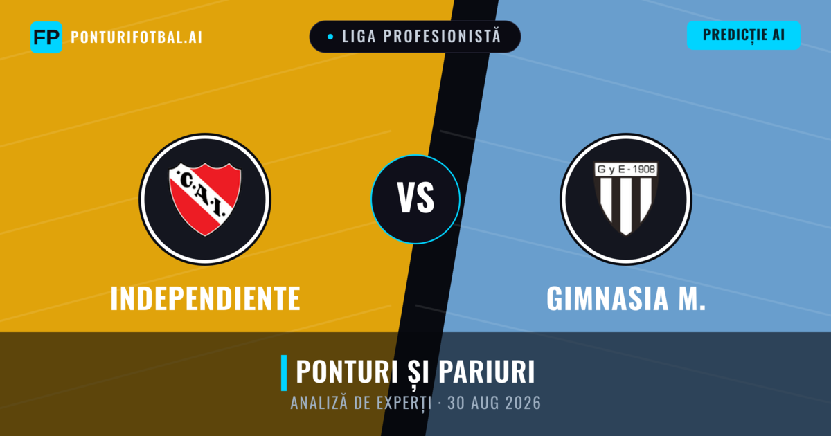 Independiente vs Gimnasia M. — pronostic și avancronică meci