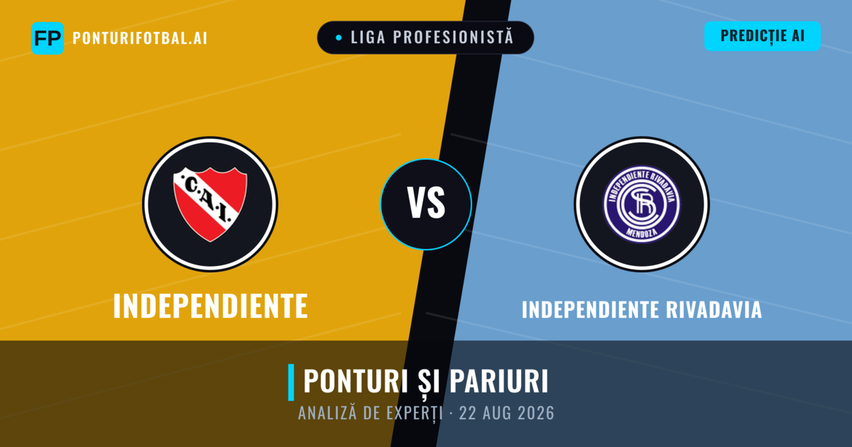 Independiente vs Independiente Rivadavia — pronostic și avancronică meci