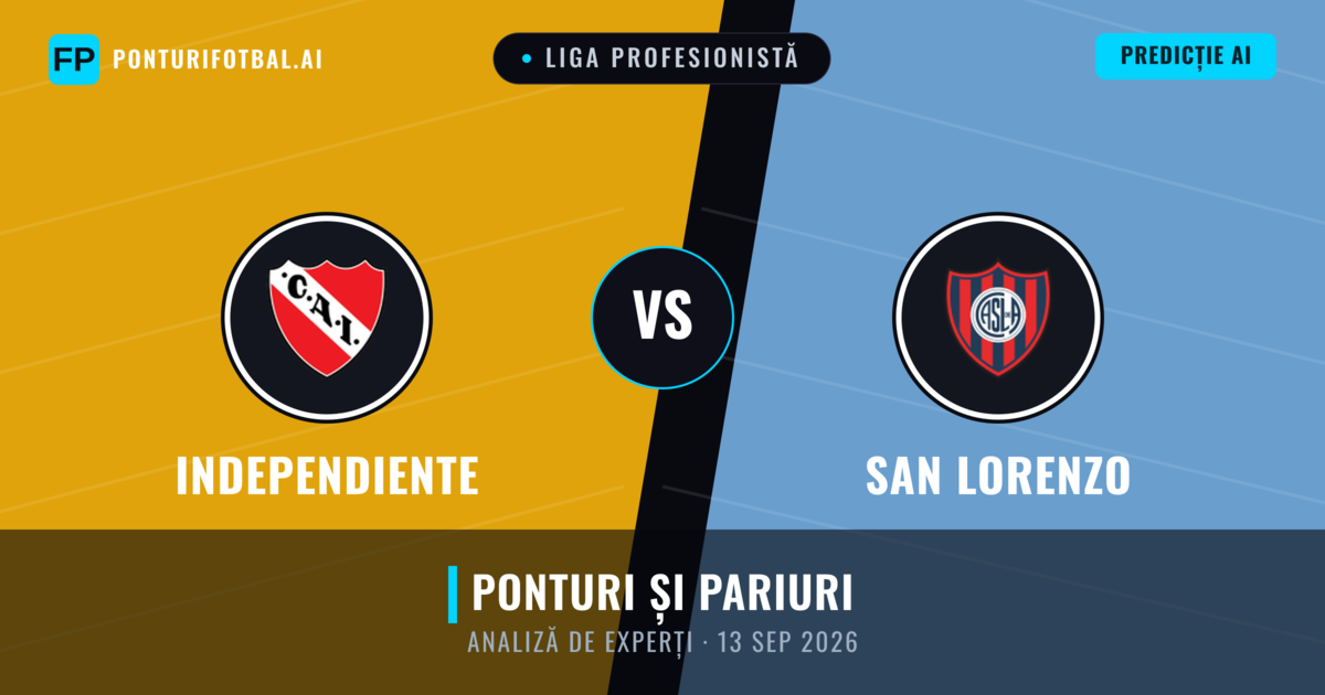 Independiente vs San Lorenzo — pronostic și avancronică meci