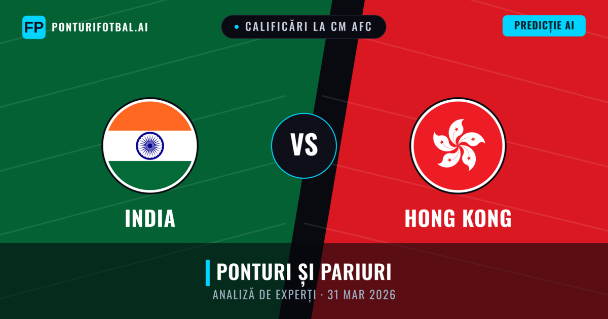 India vs Hong Kong — pronostic și avancronică meci