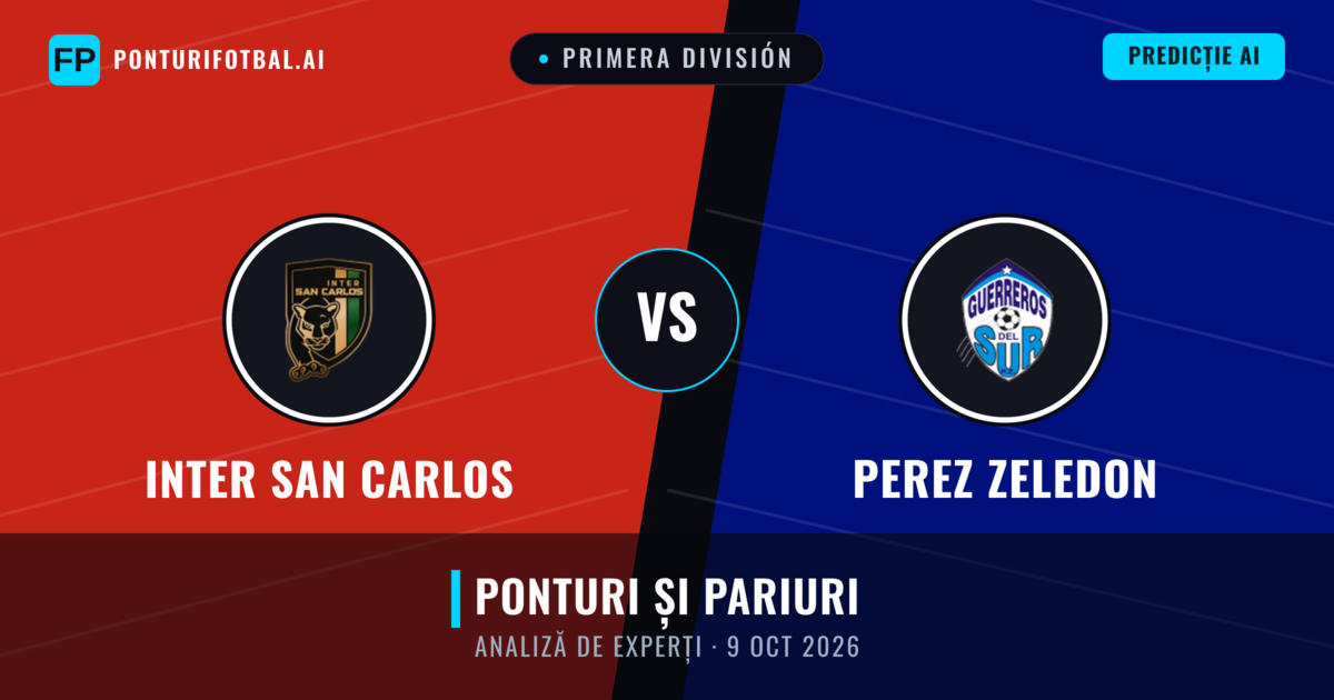 Inter San Carlos vs Perez Zeledon — pronostic și avancronică meci