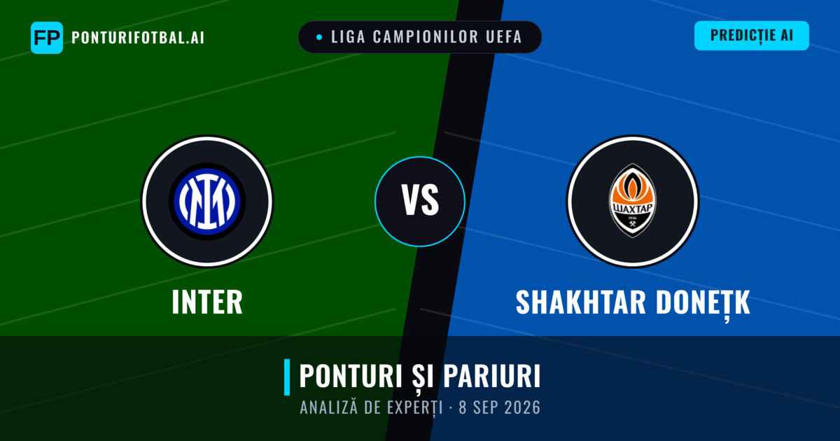 Inter vs Shakhtar Donețk — pronostic și avancronică meci