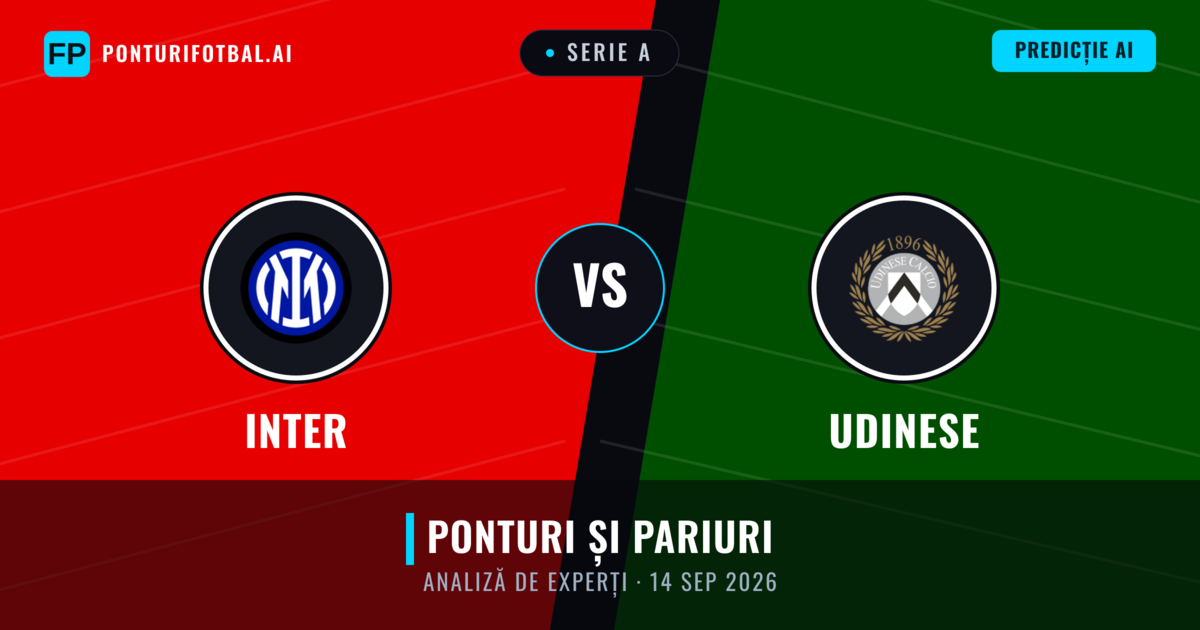 Inter vs Udinese — pronostic și avancronică meci