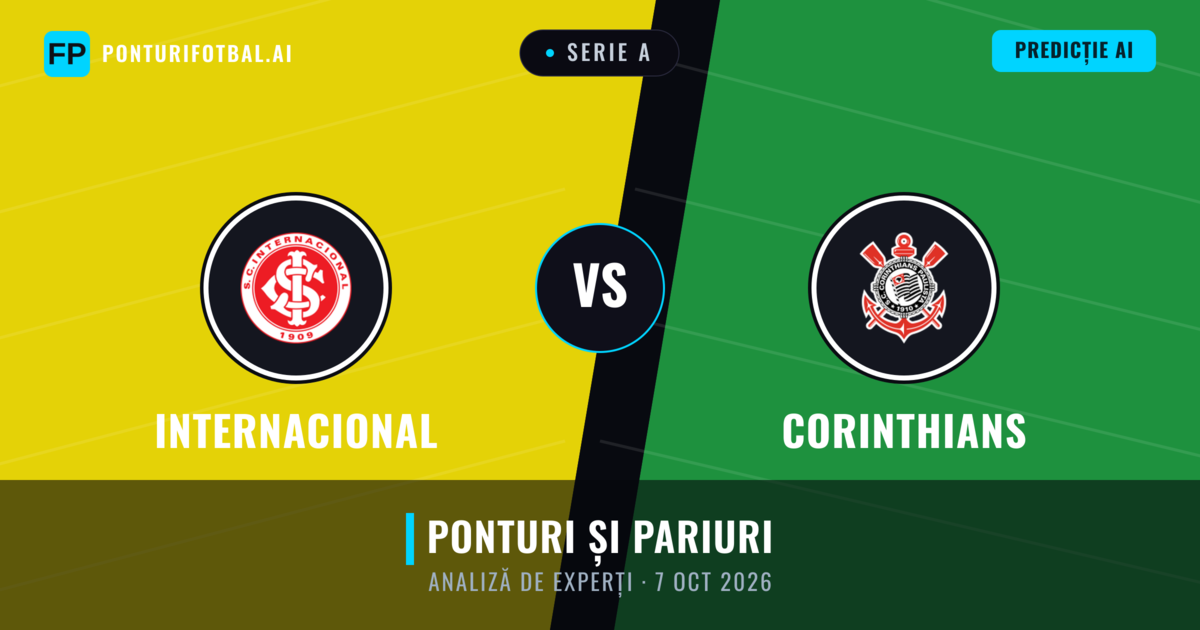 Internacional vs Corinthians — pronostic și avancronică meci