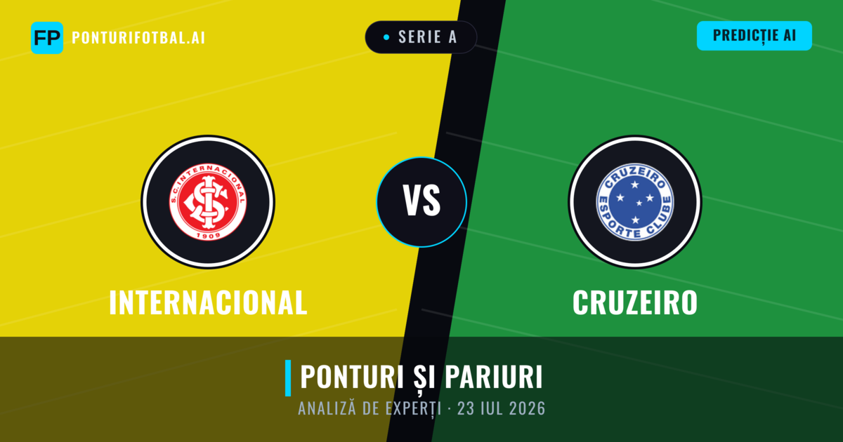 Internacional vs Cruzeiro — pronostic și avancronică meci