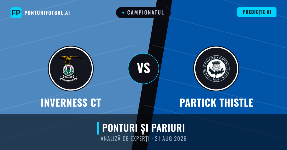 Inverness CT vs Partick Thistle — pronostic și avancronică meci