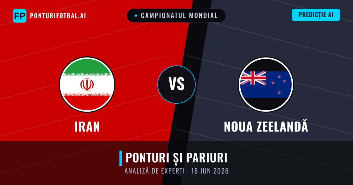 Iran vs Noua Zeelandă — pronostic și avancronică meci