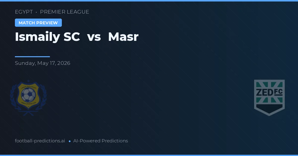 Ismaily SC vs Masr — pronostic și avancronică meci