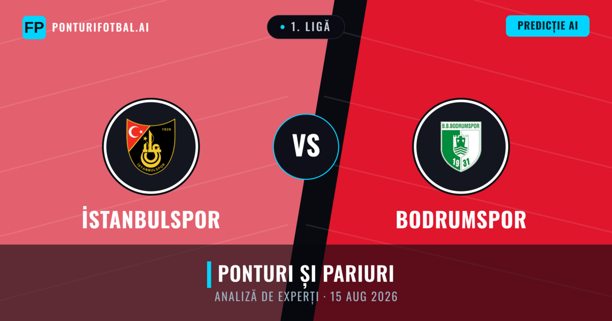 İstanbulspor vs Bodrumspor — pronostic și avancronică meci