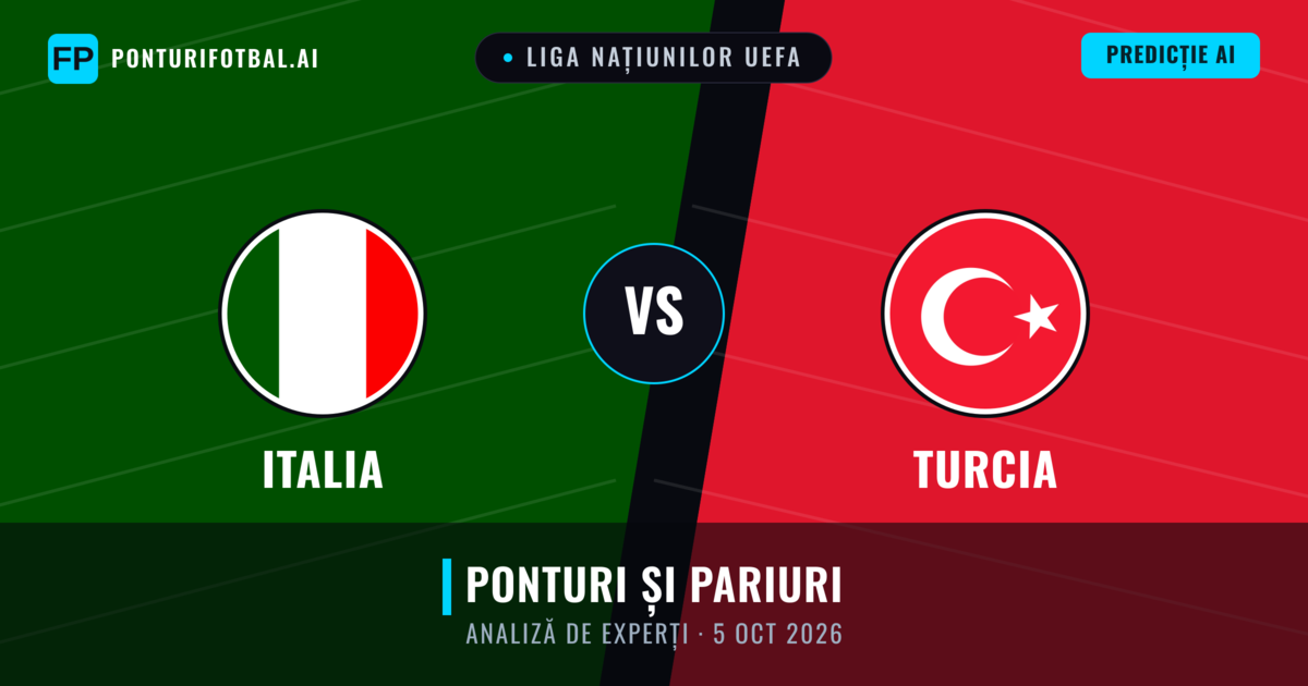 Italia vs Turcia — pronostic și avancronică meci