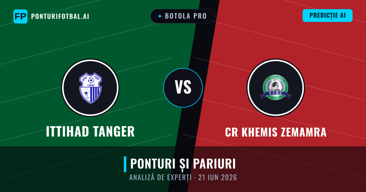 Ittihad Tanger vs CR Khemis Zemamra — pronostic și avancronică meci