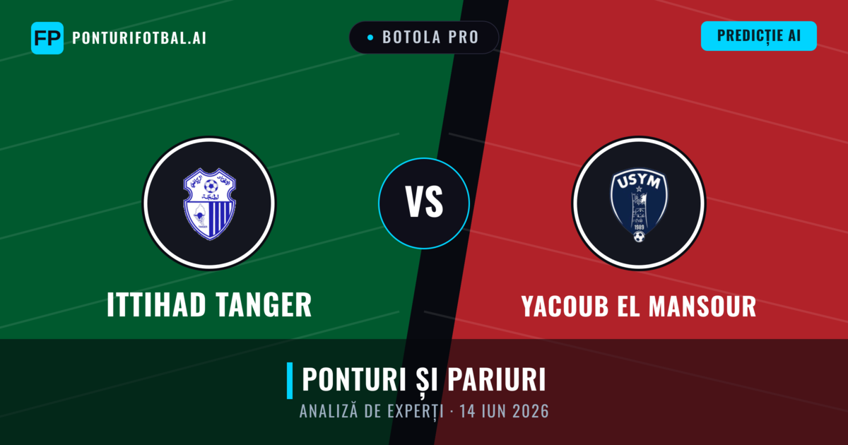 Ittihad Tanger vs Yacoub El Mansour — pronostic și avancronică meci
