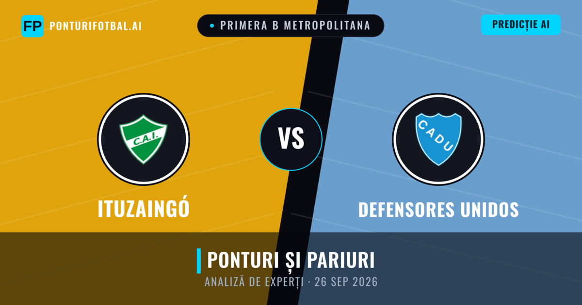 Ituzaingó vs Defensores Unidos — pronostic și avancronică meci