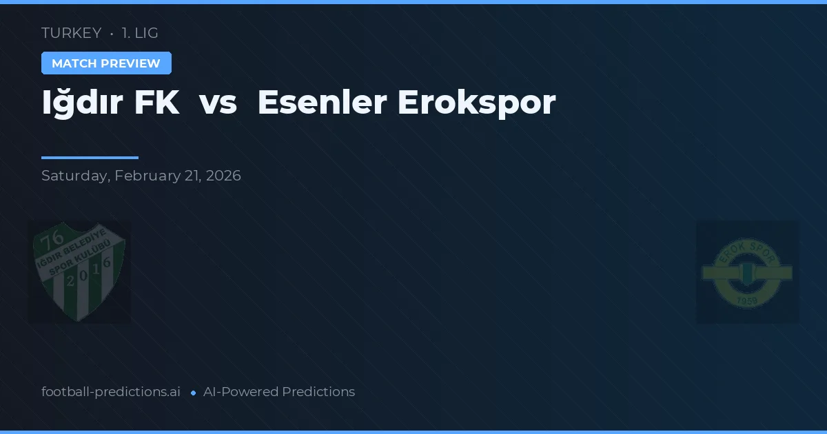 Iğdır Belediyespor 76 vs Esenler Erokspor — pronostic și avancronică meci