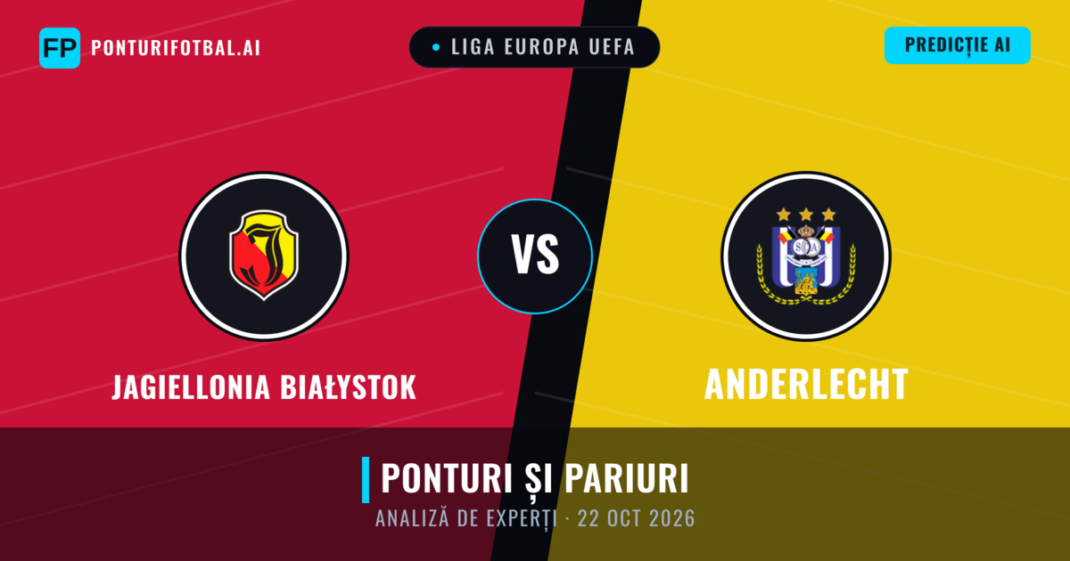 Jagiellonia Białystok vs Anderlecht — pronostic și avancronică meci
