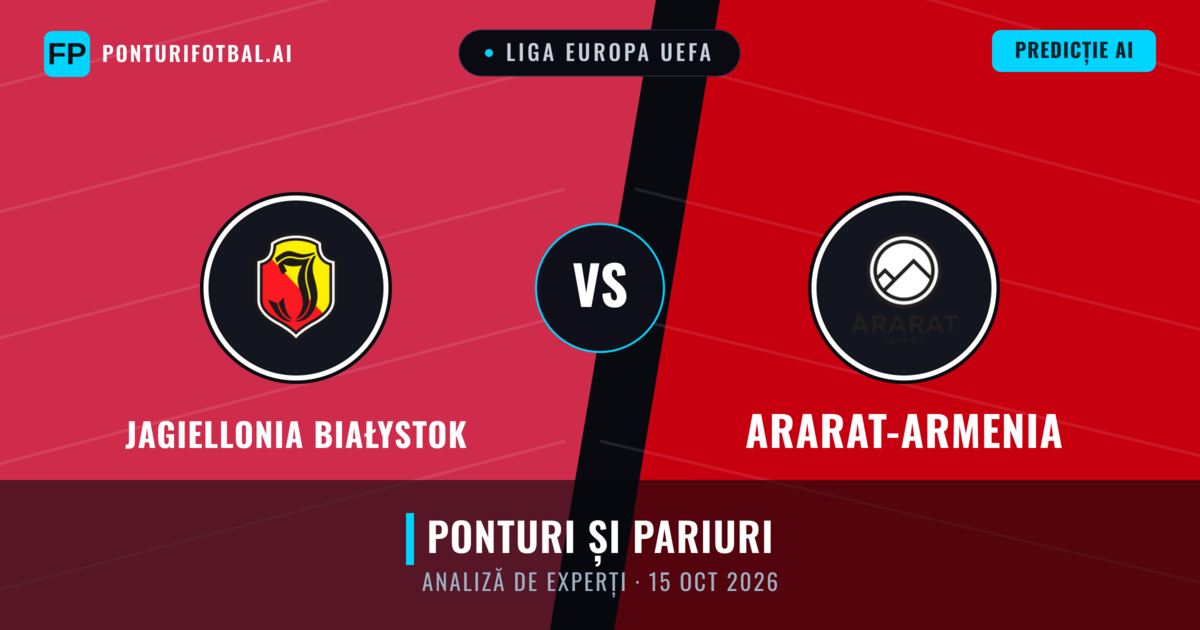 Jagiellonia Białystok vs Ararat-Armenia — pronostic și avancronică meci