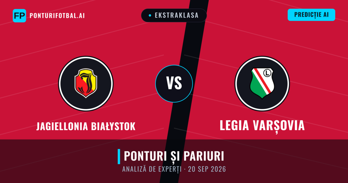Jagiellonia Białystok vs Legia Varșovia — pronostic și avancronică meci