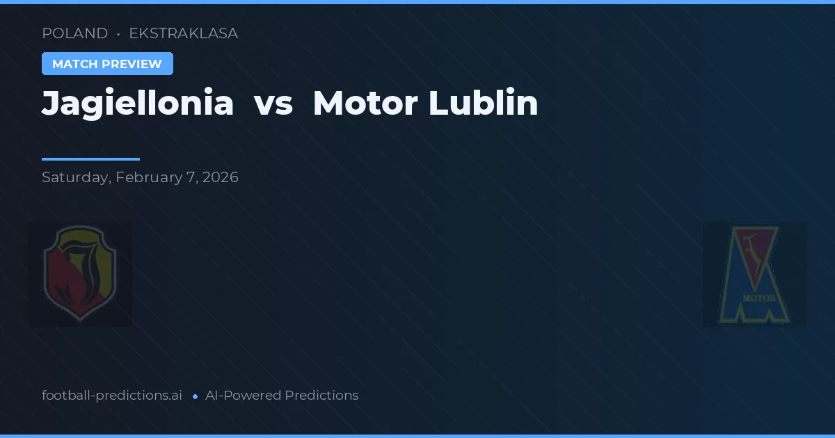 Jagiellonia Białystok vs Motor Lublin — pronostic și avancronică meci
