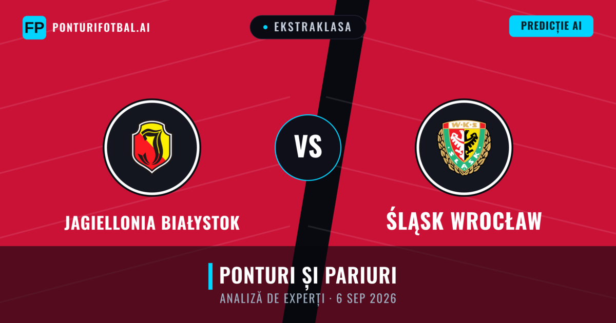 Jagiellonia Białystok vs Śląsk Wrocław — pronostic și avancronică meci