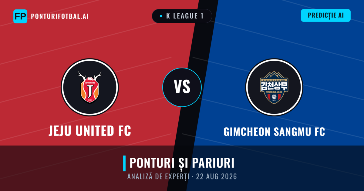 Jeju United FC vs Gimcheon Sangmu FC — pronostic și avancronică meci